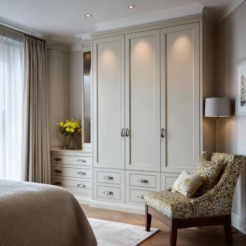 A bespoke bedroom cabinet by dean watson