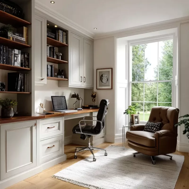 A home office cabinet for working from home