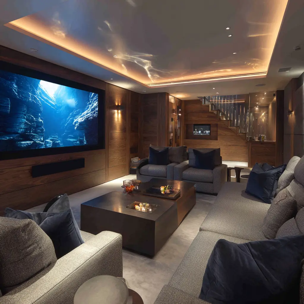 basement-media-room Basement media room