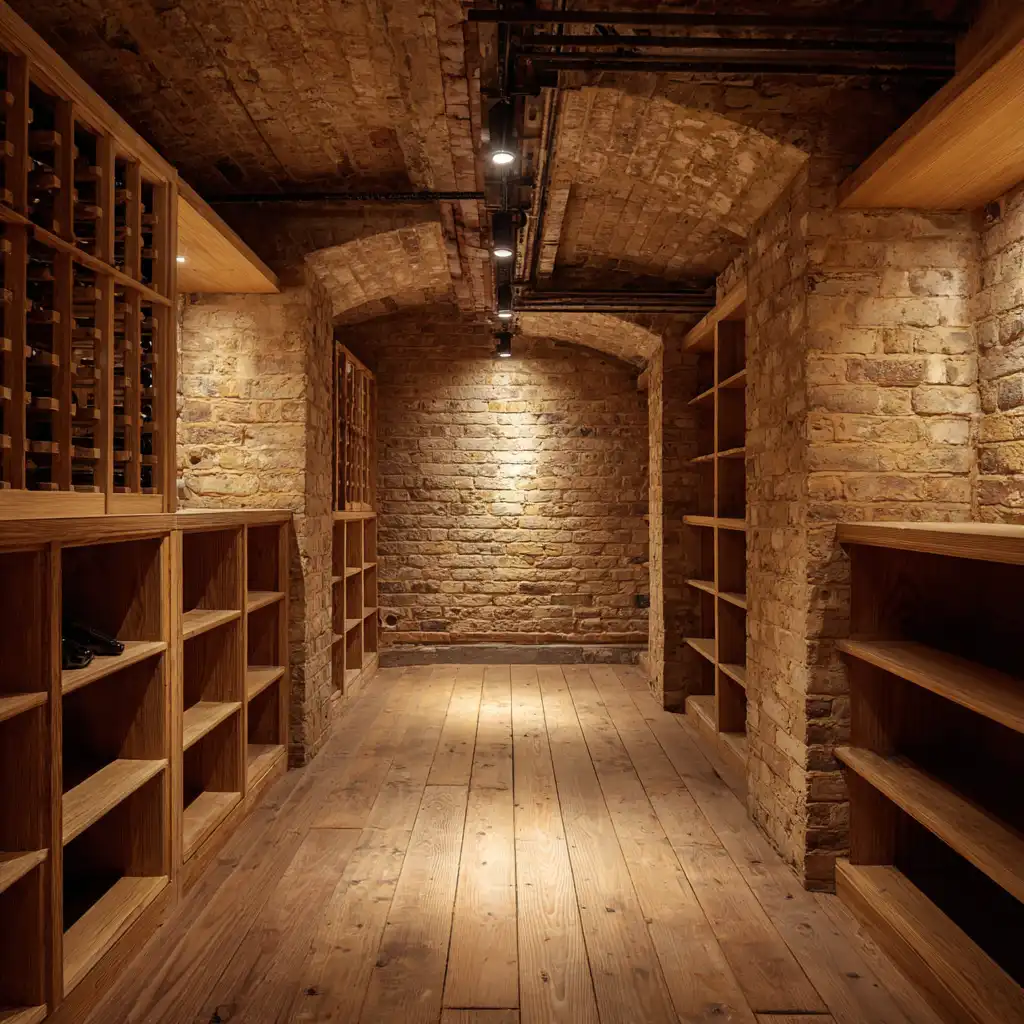 wine-cellar-in-victorian-home A wine cellar in a victorian uk home