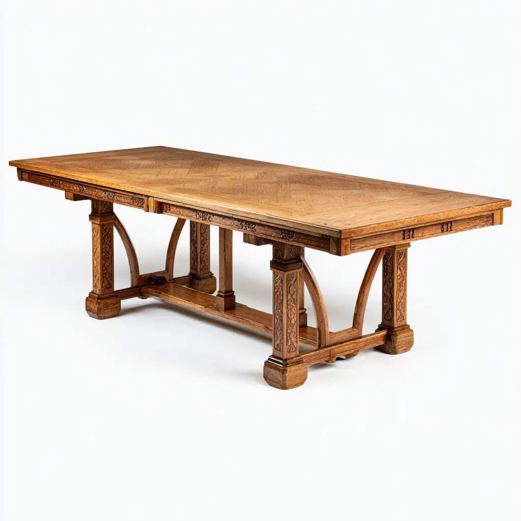 extended-oak-dining-table Extending oak dining table