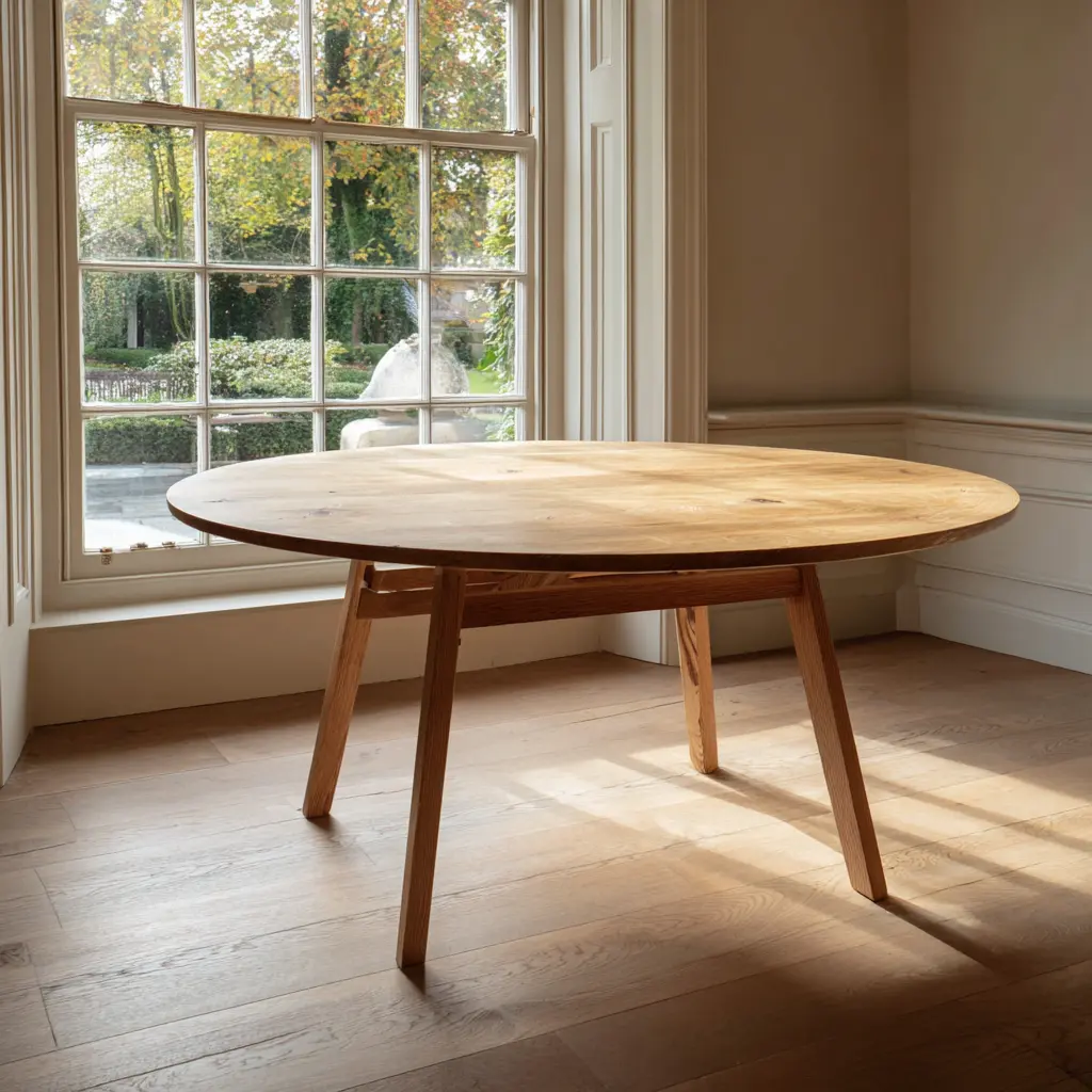 round-table-living-room A round table with plenty of legroom